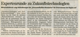 Beitrag Zwickauer Blick, 18.01.2006